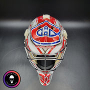 Carey Price Practice Worn Used Goalie Mask 2013 Montreal Canadiens "The Passion of Price" Painted by DaveArt David Gunnarsson on Bauer Shell From Pierre Gervais Collection Signed Autographed AS-03513