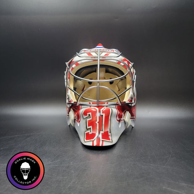 Carey Price Practice Worn Used Goalie Mask 2013 Montreal Canadiens "The Passion of Price" Painted by DaveArt David Gunnarsson on Bauer Shell From Pierre Gervais Collection Signed Autographed AS-03513
