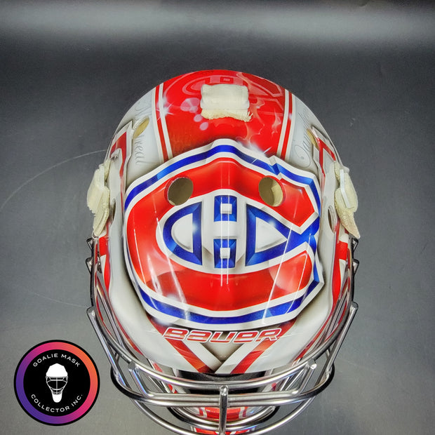 Carey Price Practice Worn Used Goalie Mask 2013 Montreal Canadiens "The Passion of Price" Painted by DaveArt David Gunnarsson on Bauer Shell From Pierre Gervais Collection Signed Autographed AS-03513