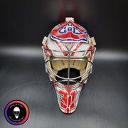 Carey Price Practice Worn Used Goalie Mask 2013 Montreal Canadiens "The Passion of Price" Painted by DaveArt David Gunnarsson on Bauer Shell From Pierre Gervais Collection Signed Autographed AS-03513