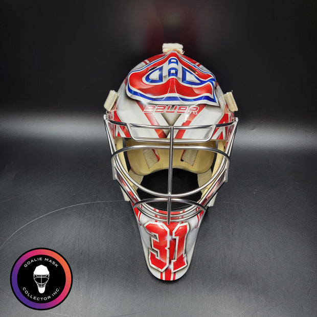 Carey Price Practice Worn Used Goalie Mask 2013 Montreal Canadiens "The Passion of Price" Painted by DaveArt David Gunnarsson on Bauer Shell From Pierre Gervais Collection Signed Autographed AS-03513