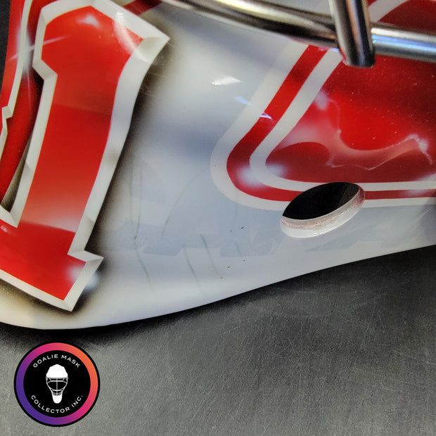 Carey Price Practice Worn Used Goalie Mask 2013 Montreal Canadiens "The Passion of Price" Painted by DaveArt David Gunnarsson on Bauer Shell From Pierre Gervais Collection Signed Autographed AS-03513