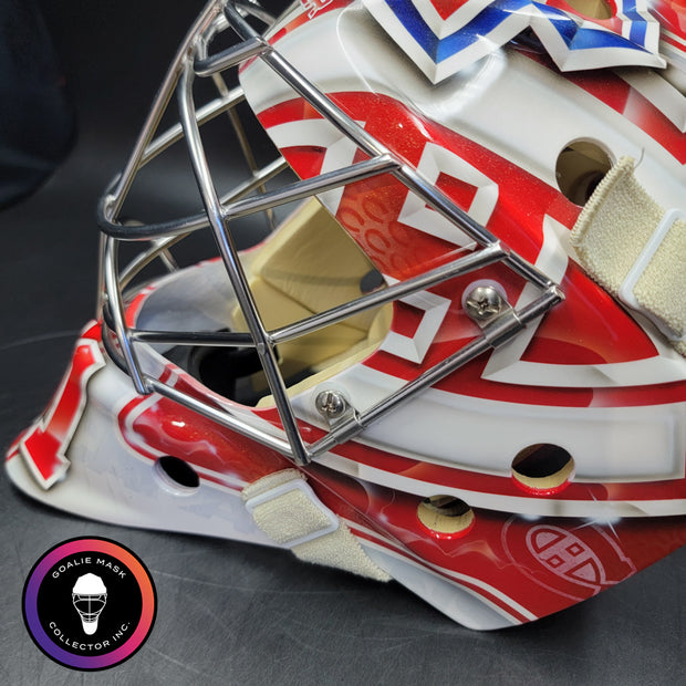 Carey Price Practice Worn Used Goalie Mask 2013 Montreal Canadiens "The Passion of Price" Painted by DaveArt David Gunnarsson on Bauer Shell From Pierre Gervais Collection Signed Autographed AS-03513