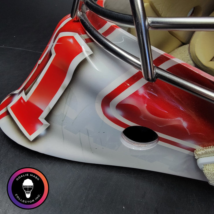 Carey Price Practice Worn Used Goalie Mask 2013 Montreal Canadiens "The Passion of Price" Painted by DaveArt David Gunnarsson on Bauer Shell From Pierre Gervais Collection Signed Autographed AS-03513