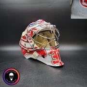 Carey Price Practice Worn Used Goalie Mask 2013 Montreal Canadiens "The Passion of Price" Painted by DaveArt David Gunnarsson on Bauer Shell From Pierre Gervais Collection Signed Autographed AS-03513