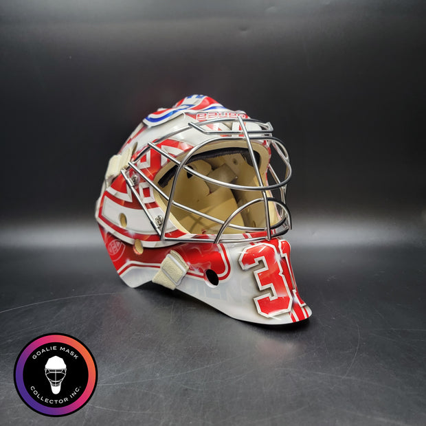 Carey Price Practice Worn Used Goalie Mask 2013 Montreal Canadiens "The Passion of Price" Painted by DaveArt David Gunnarsson on Bauer Shell From Pierre Gervais Collection Signed Autographed AS-03513