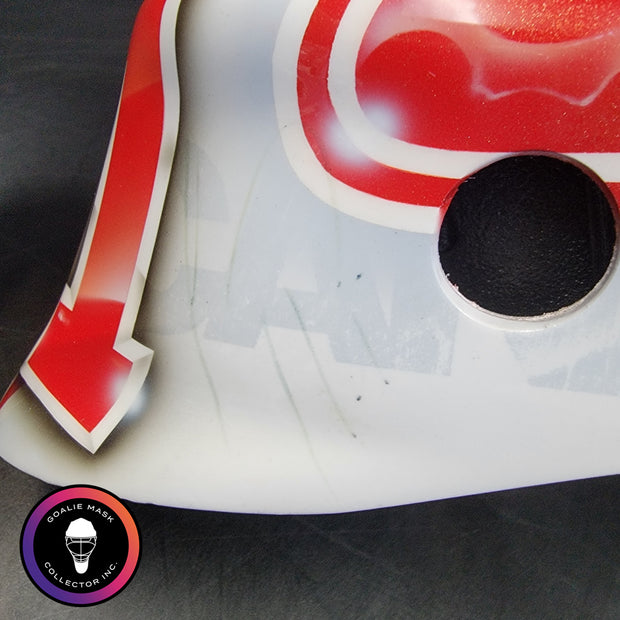 Carey Price Practice Worn Used Goalie Mask 2013 Montreal Canadiens "The Passion of Price" Painted by DaveArt David Gunnarsson on Bauer Shell From Pierre Gervais Collection Signed Autographed AS-03513