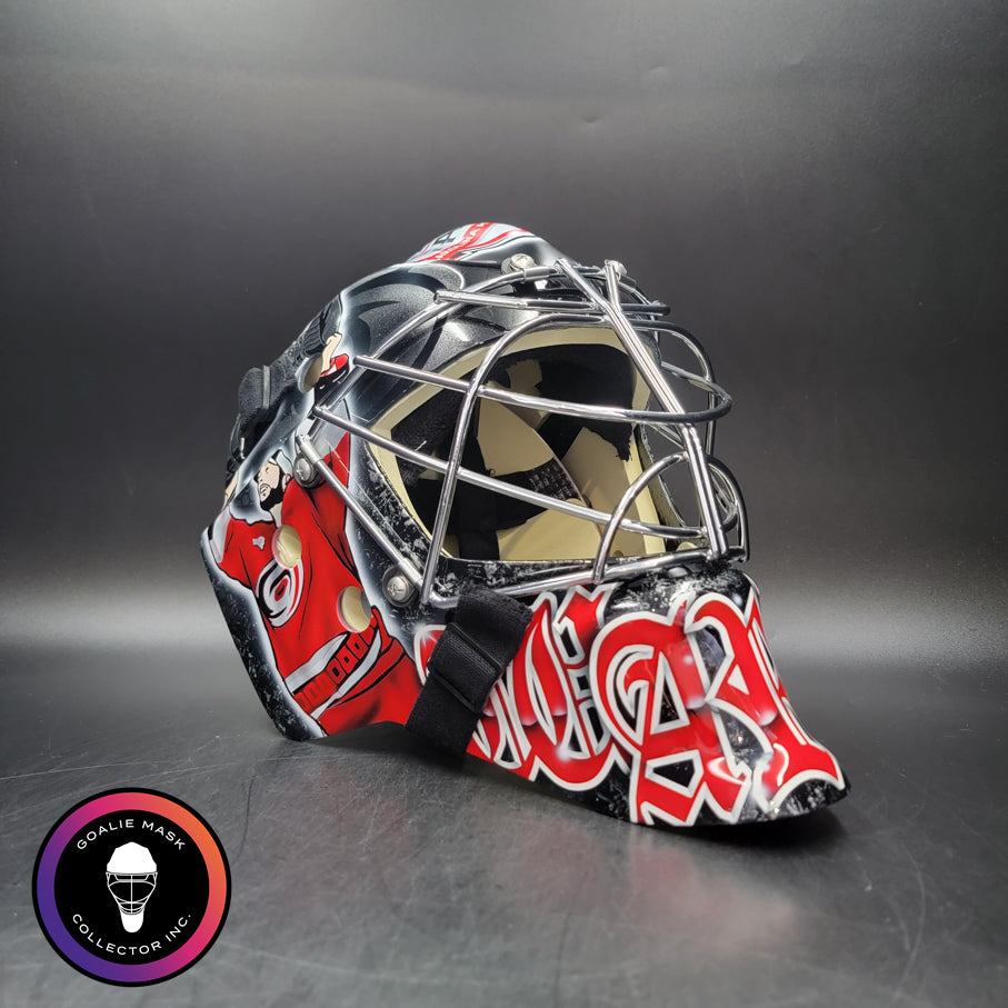 Cam Ward Goalie Mask Unsigned Carolina 2025 Hall Of Fame Tribute