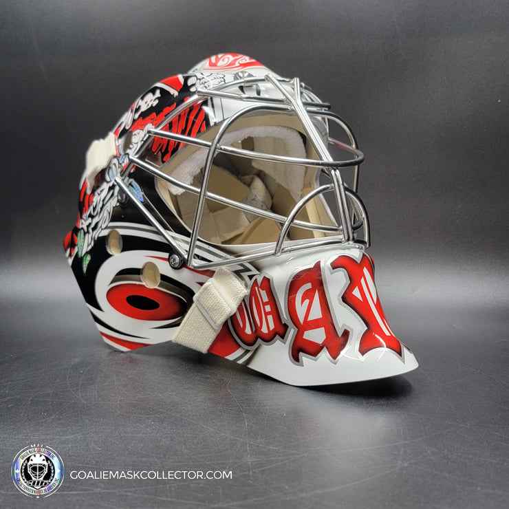 Cam Ward Goalie Mask Unsigned Carolina Tribute