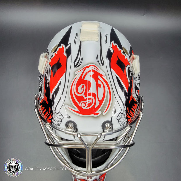 Cam Ward Goalie Mask Unsigned Carolina Tribute