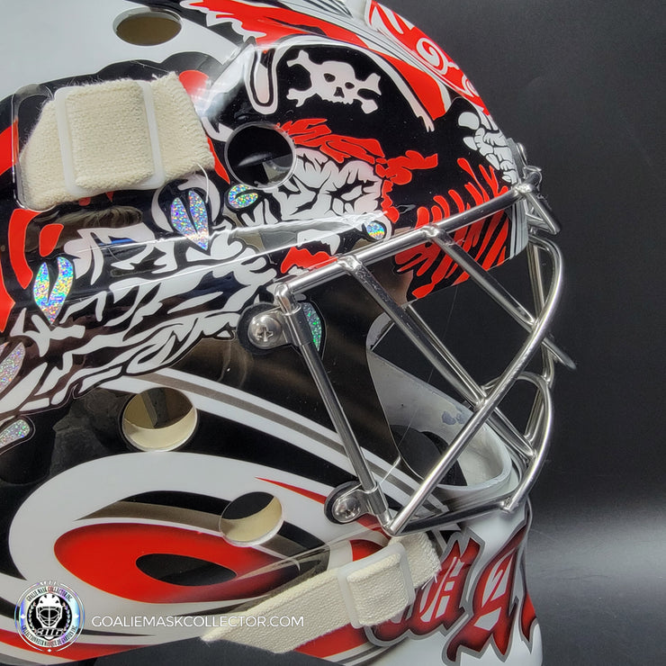 Cam Ward Goalie Mask Unsigned Carolina Tribute