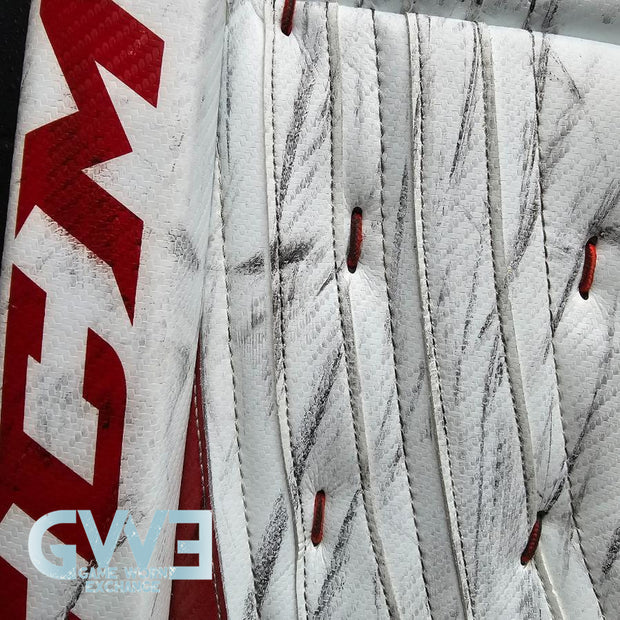 Carey Price Game Playoffs Worn Goalie Pads Set CCM + RBK Chest Protector 2012-13 Montreal Canadiens + Practice Worn Glove & Blocker Bauer AS-02961