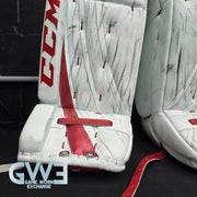 Carey Price Game Playoffs Worn Goalie Pads Set CCM + RBK Chest Protector 2012-13 Montreal Canadiens + Practice Worn Glove & Blocker Bauer AS-02961