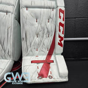 Carey Price Game Playoffs Worn Goalie Pads Set CCM + RBK Chest Protector 2012-13 Montreal Canadiens + Practice Worn Glove & Blocker Bauer AS-02961
