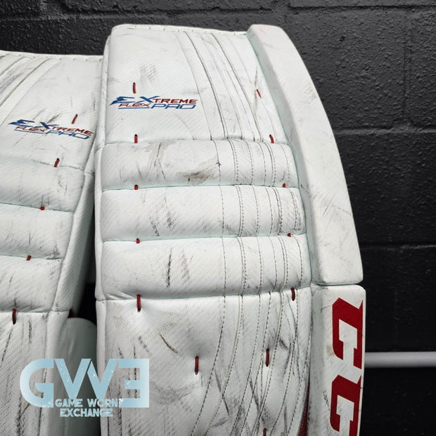 Carey Price Game Playoffs Worn Goalie Pads Set CCM + RBK Chest Protector 2012-13 Montreal Canadiens + Practice Worn Glove & Blocker Bauer AS-02961