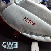 Carey Price Game Playoffs Worn Goalie Pads Set CCM + RBK Chest Protector 2012-13 Montreal Canadiens + Practice Worn Glove & Blocker Bauer AS-02961