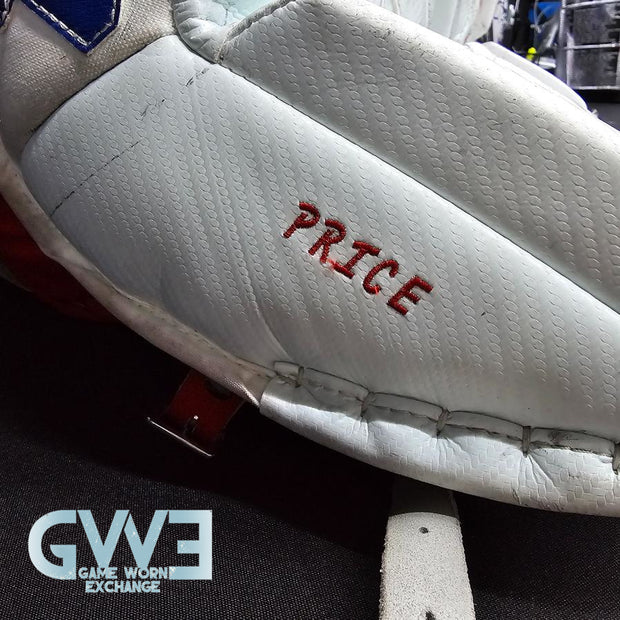 Carey Price Game Playoffs Worn Goalie Pads Set CCM + RBK Chest Protector 2012-13 Montreal Canadiens + Practice Worn Glove & Blocker Bauer AS-02961
