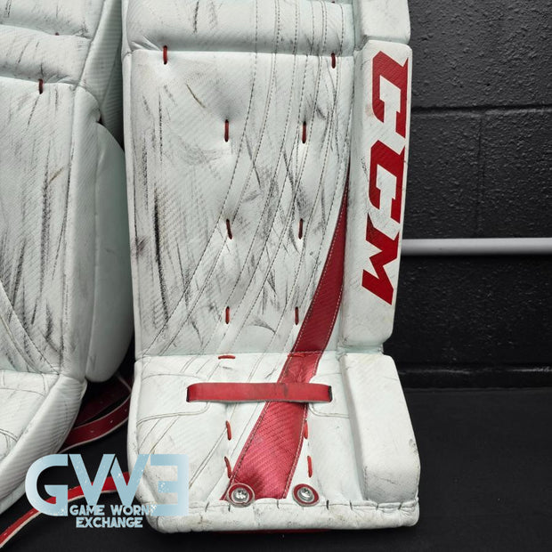 Carey Price Game Playoffs Worn Goalie Pads Set CCM + RBK Chest Protector 2012-13 Montreal Canadiens + Practice Worn Glove & Blocker Bauer AS-02961