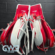 Carey Price Game Playoffs Worn Goalie Pads Set CCM + RBK Chest Protector 2012-13 Montreal Canadiens + Practice Worn Glove & Blocker Bauer AS-02961