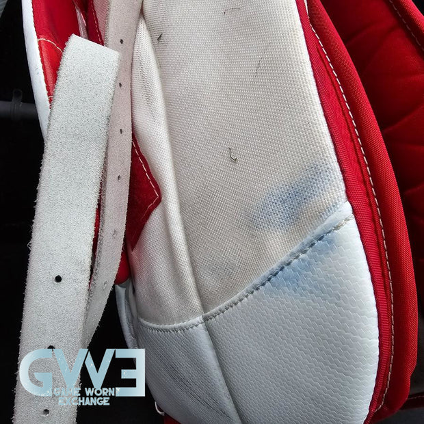 Carey Price Game Playoffs Worn Goalie Pads Set CCM + RBK Chest Protector 2012-13 Montreal Canadiens + Practice Worn Glove & Blocker Bauer AS-02961