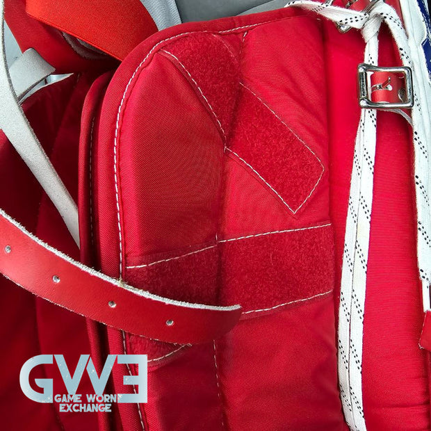 Carey Price Game Playoffs Worn Goalie Pads Set CCM + RBK Chest Protector 2012-13 Montreal Canadiens + Practice Worn Glove & Blocker Bauer AS-02961