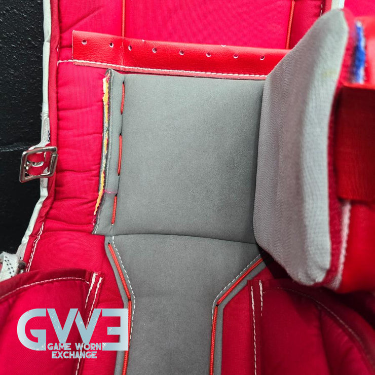 Carey Price Game Playoffs Worn Goalie Pads Set CCM + RBK Chest Protector 2012-13 Montreal Canadiens + Practice Worn Glove & Blocker Bauer AS-02961
