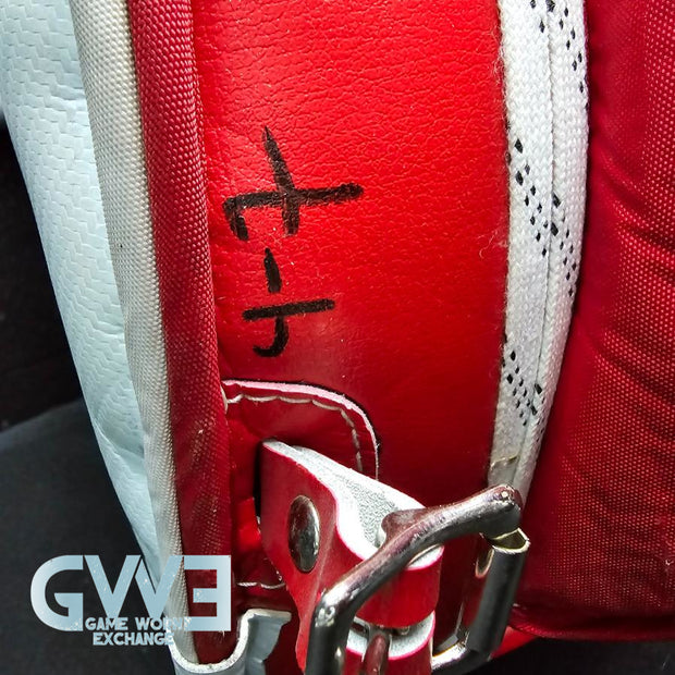 Carey Price Game Playoffs Worn Goalie Pads Set CCM + RBK Chest Protector 2012-13 Montreal Canadiens + Practice Worn Glove & Blocker Bauer AS-02961