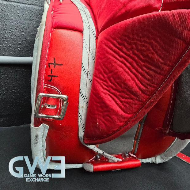 Carey Price Game Playoffs Worn Goalie Pads Set CCM + RBK Chest Protector 2012-13 Montreal Canadiens + Practice Worn Glove & Blocker Bauer AS-02961