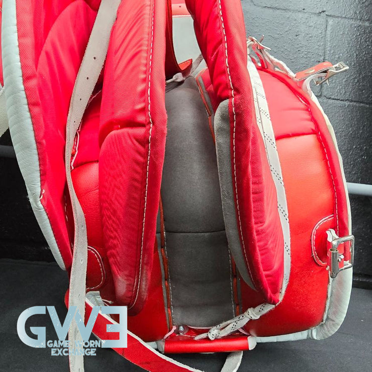 Carey Price Game Playoffs Worn Goalie Pads Set CCM + RBK Chest Protector 2012-13 Montreal Canadiens + Practice Worn Glove & Blocker Bauer AS-02961