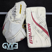 Carey Price Game Playoffs Worn Goalie Pads Set CCM + RBK Chest Protector 2012-13 Montreal Canadiens + Practice Worn Glove & Blocker Bauer AS-02961
