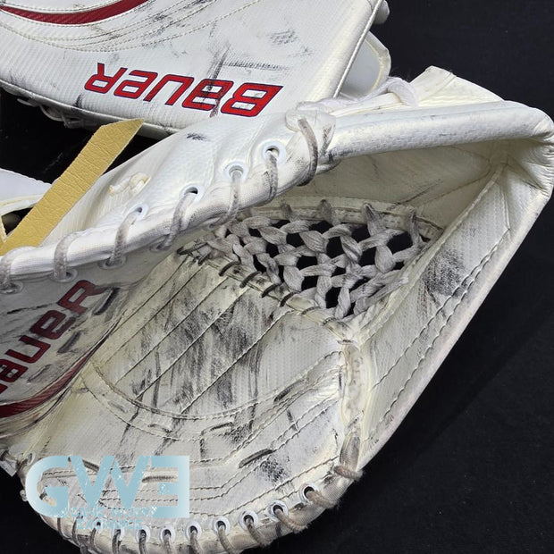 Carey Price Game Playoffs Worn Goalie Pads Set CCM + RBK Chest Protector 2012-13 Montreal Canadiens + Practice Worn Glove & Blocker Bauer AS-02961