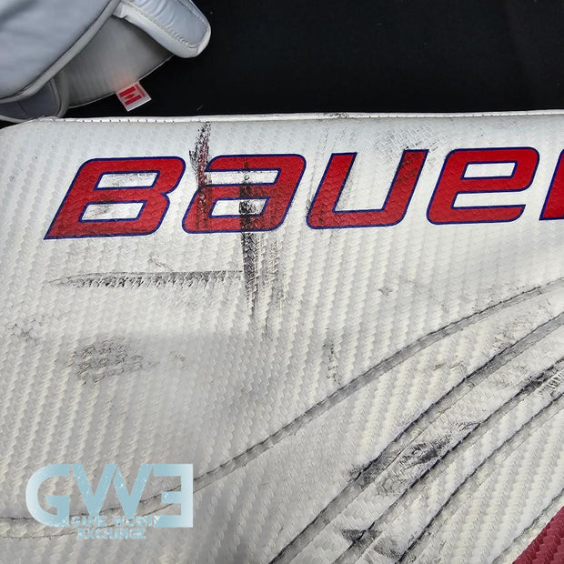 Carey Price Game Playoffs Worn Goalie Pads Set CCM + RBK Chest Protector 2012-13 Montreal Canadiens + Practice Worn Glove & Blocker Bauer AS-02961