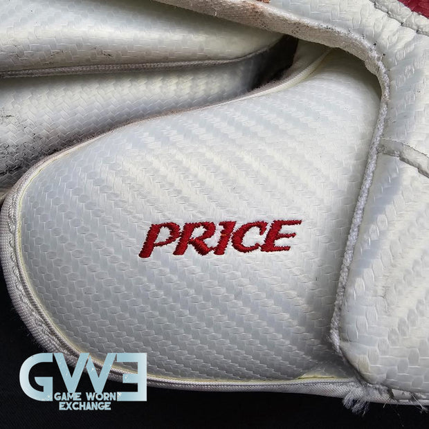 Carey Price Game Playoffs Worn Goalie Pads Set CCM + RBK Chest Protector 2012-13 Montreal Canadiens + Practice Worn Glove & Blocker Bauer AS-02961
