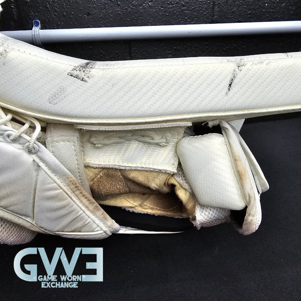Carey Price Game Playoffs Worn Goalie Pads Set CCM + RBK Chest Protector 2012-13 Montreal Canadiens + Practice Worn Glove & Blocker Bauer AS-02961