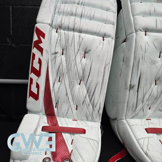 Carey Price Game Playoffs Worn Goalie Pads Set CCM + RBK Chest Protector 2012-13 Montreal Canadiens + Practice Worn Glove & Blocker Bauer AS-02961
