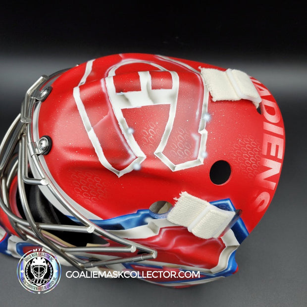 Carey Price Goalie Mask Unsigned 2021 Patrick Roy Tribute Montreal V2 Matte Finish + Stainless Grill