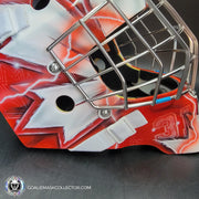 Carey Price Goalie Mask Unsigned Team Canada 2016 World Cup V2 RED Gold Medal Tribute