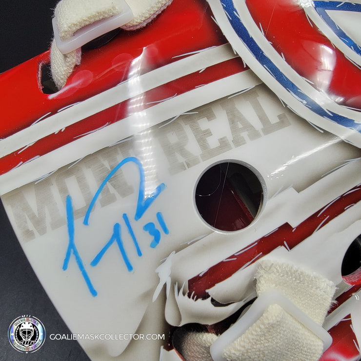Carey Price Signed Goalie Mask 2016 Montreal Tribute Signature Edition Tribute Autographed
