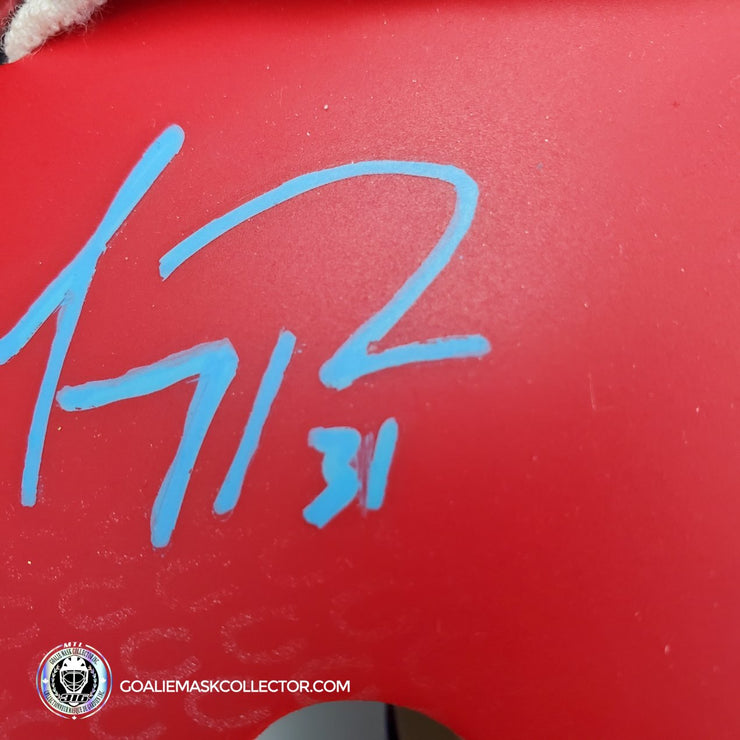 Carey Price Signed Goalie Mask 2021 Patrick Roy Tribute Montreal Cup Finals V2 Matte Finish + Stainless Grill Signature Edition Autographed