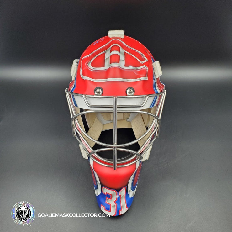 Carey Price Signed Goalie Mask 2021 Patrick Roy Tribute Montreal Cup Finals V2 Matte Finish + Stainless Grill Signature Edition Autographed