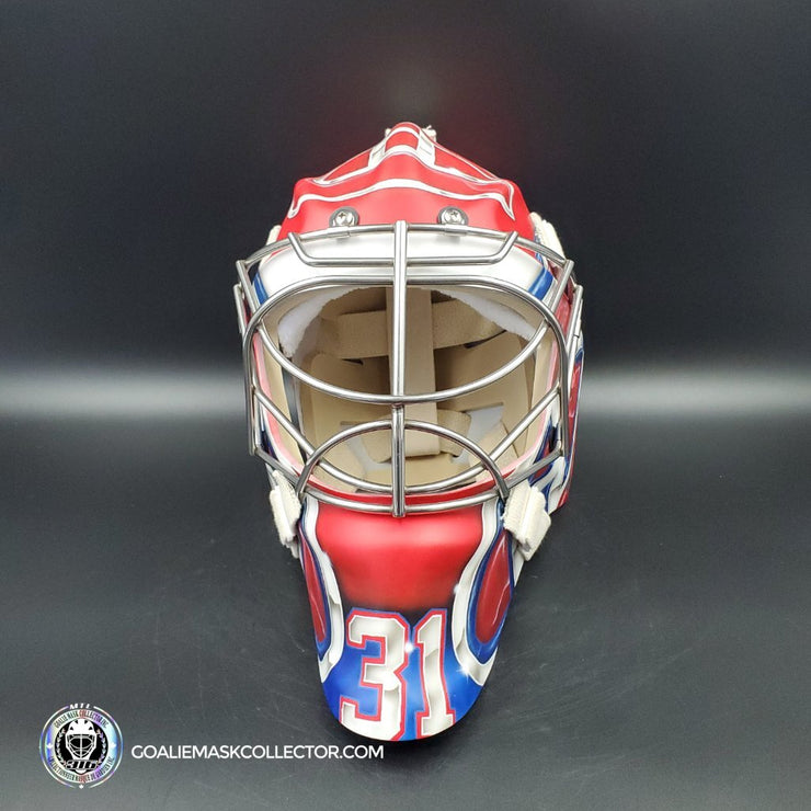 Carey Price Signed Goalie Mask 2021 Patrick Roy Tribute Montreal Cup Finals V2 Matte Finish + Stainless Grill Signature Edition Autographed