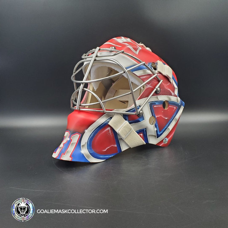 Carey Price Signed Goalie Mask 2021 Patrick Roy Tribute Montreal Cup Finals V2 Matte Finish + Stainless Grill Signature Edition Autographed