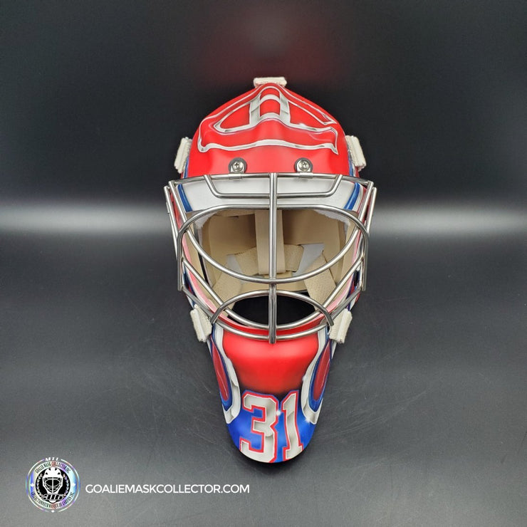Carey Price Signed Goalie Mask 2021 Patrick Roy Tribute Montreal Cup Finals V2 Matte Finish + Stainless Grill Signature Edition Autographed