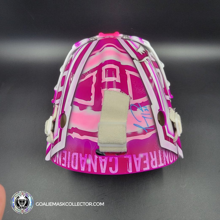 Carey Price Signed Goalie Mask 2023 Montreal "Hockey Fights Cancer" V2 Signature Edition Autographed Tribute