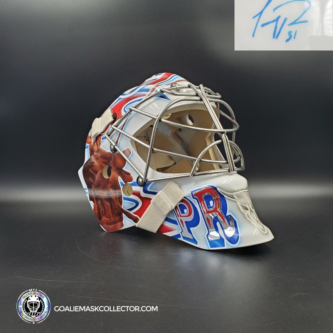 Carey Price Signed Goalie Mask Montreal 2010 11 Cowboy White Signature Edition. Goalie Mask Collector.