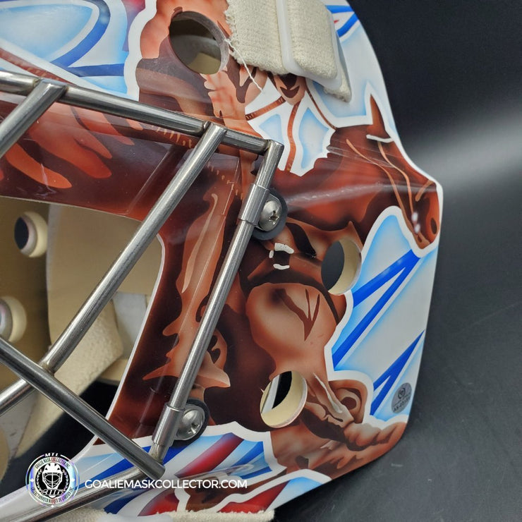 Carey Price Signed Goalie Mask Montreal 2010-11 Cowboy White Autographed Signature Edition