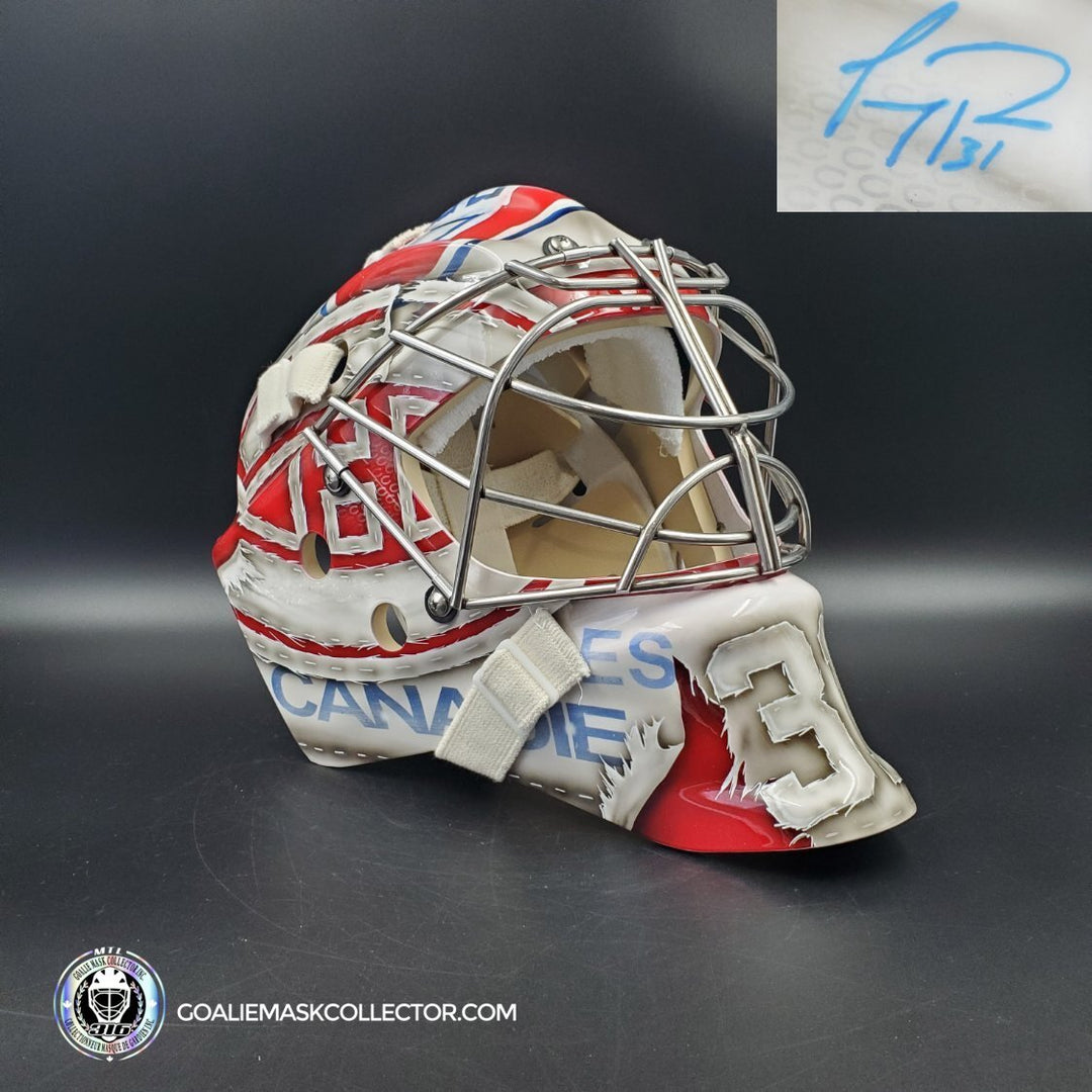 Carey Price Signed Goalie Mask Montreal 2019 V1 Signature Edition. Goalie Mask Collector.