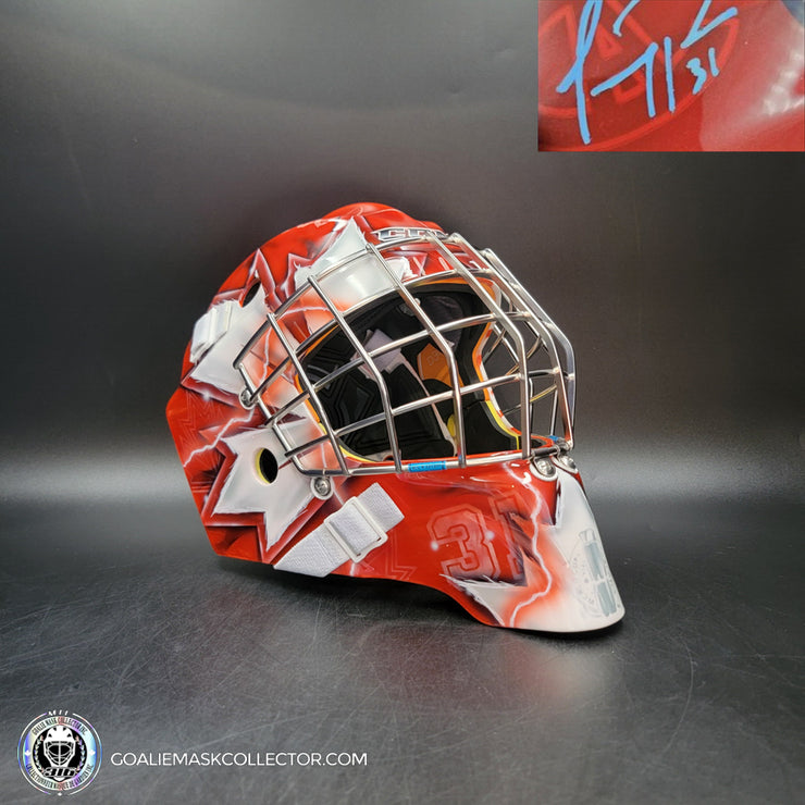 Carey Price Signed Goalie Mask Team Canada 2016 World Cup V2 RED Gold Medal Signature Edition Autographed Tribute