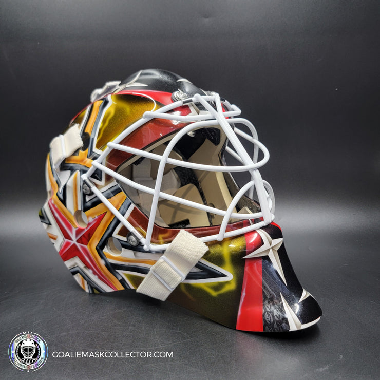 Carl Lindhom Goalie Mask Unsigned 2024-25 Las Vegas Tribute