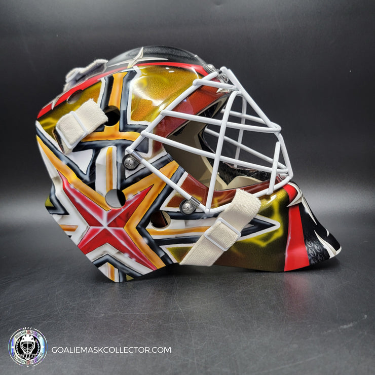 Carl Lindhom Goalie Mask Unsigned 2024-25 Las Vegas Tribute
